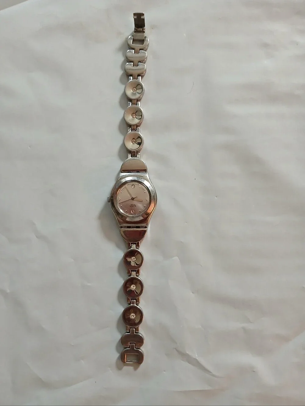 Swatch 2005 YSS317G Silver-Ton Ladies Bracelet Watch